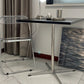 Solid Wood Dining Table Industrial Home Use Dining Table with Stainless Steel Base Clearhalo ' dining_table' 'Dining Tables & Seating' 'Dining Tables' 'Furniture' 'furniture_dining_table' 'Kitchen & Dining Furniture' 'kitchen&dining_furn' 'kitchen' 'kitchen_dining_table' 4556787