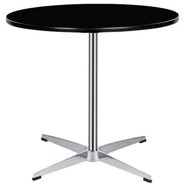 Solid Wood Dining Table Industrial Home Use Dining Table with Stainless Steel Base Round Black Clearhalo ' dining_table' 'Dining Tables & Seating' 'Dining Tables' 'Furniture' 'furniture_dining_table' 'Kitchen & Dining Furniture' 'kitchen&dining_furn' 'kitchen' 'kitchen_dining_table' 4556791