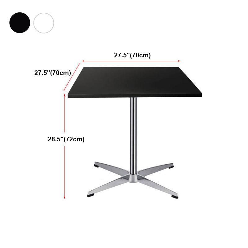 Solid Wood Dining Table Industrial Home Use Dining Table with Stainless Steel Base Clearhalo ' dining_table' 'Dining Tables & Seating' 'Dining Tables' 'Furniture' 'furniture_dining_table' 'Kitchen & Dining Furniture' 'kitchen&dining_furn' 'kitchen' 'kitchen_dining_table' 4556797