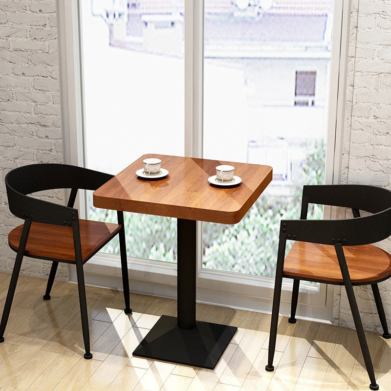 Industrial Style Dining Room Collection Pine Solid Wood Dining Site Table 31.5"L x 31.5"W x 29.5"H Without Chairs Clearhalo ' dining_table' 'Dining Tables & Seating' 'Dining Tables' 'furn' 'furn_dining_table' 'Furniture' 'furniture_dining_table' 'Kitchen & Dining Furniture' 'kitchen&dining_furn' 'kitchen' 'kitchen_dining_table' 4556798