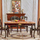Solid Wood Base Dining Collection Rectangle Dining Table for Dining Room Clearhalo ' dining_table' 'Dining Tables & Seating' 'Dining Tables' 'furn' 'furn_dining_table' 'Furniture' 'furniture_dining_table' 'Kitchen & Dining Furniture' 'kitchen&dining_furn' 'kitchen' 'kitchen_dining_table' 4556843