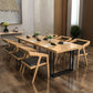 Pine Solid Wood Dining Room Collection Traditional Luxury Rectangle Table Black-Brown Without Chairs Clearhalo ' dining_table' 'Dining Tables & Seating' 'Dining Tables' 'furn' 'furn_dining_table' 'Furniture' 'furniture_dining_table' 'Kitchen & Dining Furniture' 'kitchen&dining_furn' 'kitchen' 'kitchen_dining_table' 4556848