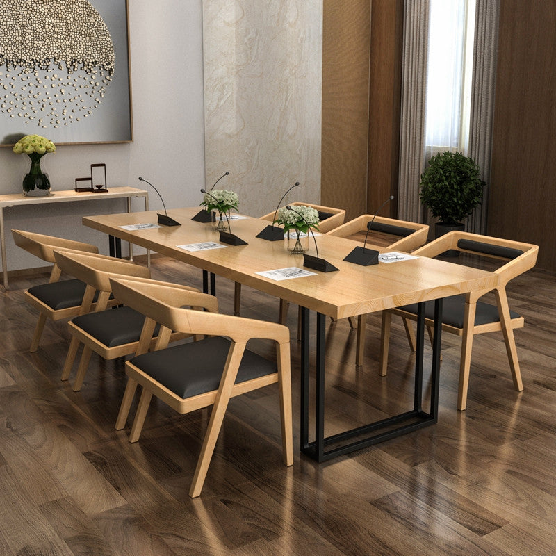 Pine Solid Wood Dining Room Collection Traditional Luxury Rectangle Table Black-Brown Without Chairs Clearhalo ' dining_table' 'Dining Tables & Seating' 'Dining Tables' 'furn' 'furn_dining_table' 'Furniture' 'furniture_dining_table' 'Kitchen & Dining Furniture' 'kitchen&dining_furn' 'kitchen' 'kitchen_dining_table' 4556848