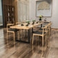 Pine Solid Wood Dining Room Collection Traditional Luxury Rectangle Table Black-Brown 78.7"L x 31.5"W x 29.5"H Without Chairs Clearhalo ' dining_table' 'Dining Tables & Seating' 'Dining Tables' 'furn' 'furn_dining_table' 'Furniture' 'furniture_dining_table' 'Kitchen & Dining Furniture' 'kitchen&dining_furn' 'kitchen' 'kitchen_dining_table' 4556851