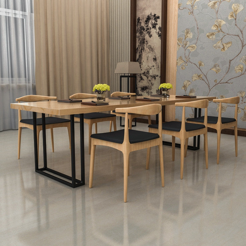 Pine Solid Wood Dining Room Collection Traditional Luxury Rectangle Table Clearhalo ' dining_table' 'Dining Tables & Seating' 'Dining Tables' 'furn' 'furn_dining_table' 'Furniture' 'furniture_dining_table' 'Kitchen & Dining Furniture' 'kitchen&dining_furn' 'kitchen' 'kitchen_dining_table' 4556858
