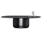 Solid Wood Dining Table Simplicity Pedestal Table for Dining Room Black Without Chairs Clearhalo ' dining_table' 'Dining Tables & Seating' 'Dining Tables' 'furn' 'furn_dining_table' 'Furniture' 'furniture_dining_table' 'Kitchen & Dining Furniture' 'kitchen&dining_furn' 'kitchen' 'kitchen_dining_table' 4556866