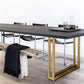 Rectangle Double Pedestal Luxury Dining Table Fixed Table of Pine Solid Wood Clearhalo ' dining_table' 'Dining Tables & Seating' 'Dining Tables' 'furn' 'furn_dining_table' 'Furniture' 'furniture_dining_table' 'Kitchen & Dining Furniture' 'kitchen&dining_furn' 'kitchen' 'kitchen_dining_table' 4556886