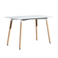 Industrial Style Dining Table MDF 4 Legs Dining Site Table for Dining Room White Without Chairs Clearhalo ' dining_table' 'Dining Tables & Seating' 'Dining Tables' 'furn' 'furn_dining_table' 'Furniture' 'furniture_dining_table' 'Kitchen & Dining Furniture' 'kitchen&dining_furn' 'kitchen' 'kitchen_dining_table' 4556908