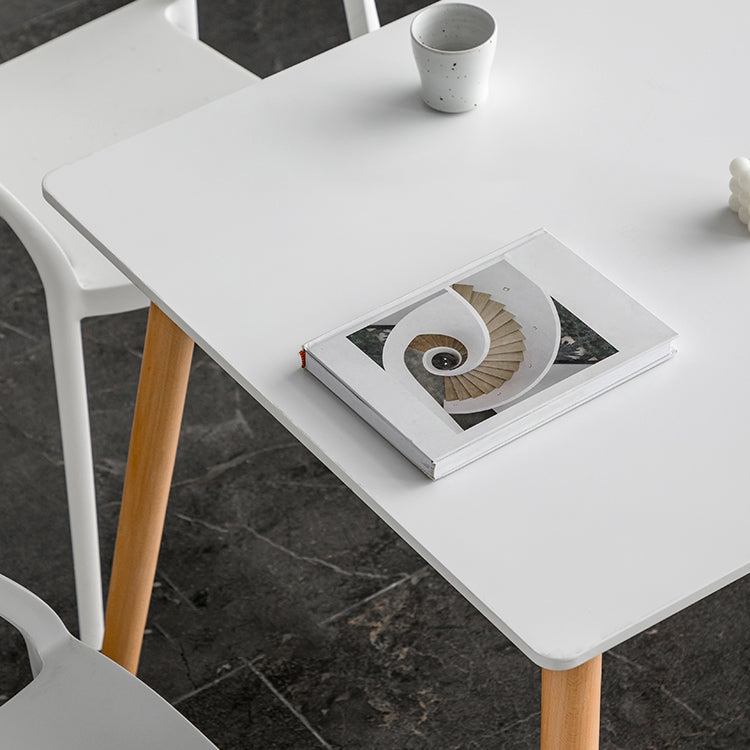 Industrial Style Dining Table MDF 4 Legs Dining Site Table for Dining Room Clearhalo ' dining_table' 'Dining Tables & Seating' 'Dining Tables' 'furn' 'furn_dining_table' 'Furniture' 'furniture_dining_table' 'Kitchen & Dining Furniture' 'kitchen&dining_furn' 'kitchen' 'kitchen_dining_table' 4556909