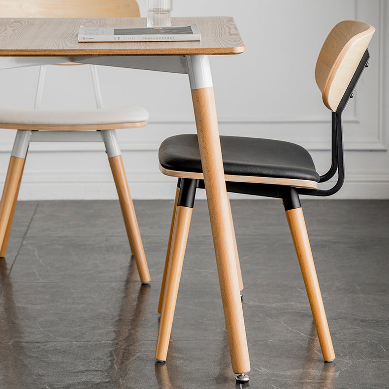 Industrial Style Dining Table MDF 4 Legs Dining Site Table for Dining Room Clearhalo ' dining_table' 'Dining Tables & Seating' 'Dining Tables' 'furn' 'furn_dining_table' 'Furniture' 'furniture_dining_table' 'Kitchen & Dining Furniture' 'kitchen&dining_furn' 'kitchen' 'kitchen_dining_table' 4556914