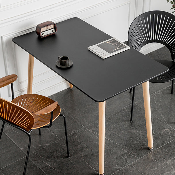 Industrial Style Dining Table MDF 4 Legs Dining Site Table for Dining Room Clearhalo ' dining_table' 'Dining Tables & Seating' 'Dining Tables' 'furn' 'furn_dining_table' 'Furniture' 'furniture_dining_table' 'Kitchen & Dining Furniture' 'kitchen&dining_furn' 'kitchen' 'kitchen_dining_table' 4556916
