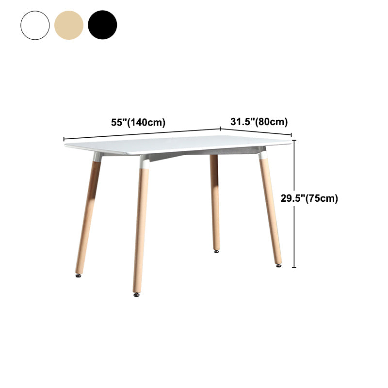 Industrial Style Dining Table MDF 4 Legs Dining Site Table for Dining Room Clearhalo ' dining_table' 'Dining Tables & Seating' 'Dining Tables' 'furn' 'furn_dining_table' 'Furniture' 'furniture_dining_table' 'Kitchen & Dining Furniture' 'kitchen&dining_furn' 'kitchen' 'kitchen_dining_table' 4556924
