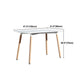 Industrial Style Dining Table MDF 4 Legs Dining Site Table for Dining Room Clearhalo ' dining_table' 'Dining Tables & Seating' 'Dining Tables' 'furn' 'furn_dining_table' 'Furniture' 'furniture_dining_table' 'Kitchen & Dining Furniture' 'kitchen&dining_furn' 'kitchen' 'kitchen_dining_table' 4556928