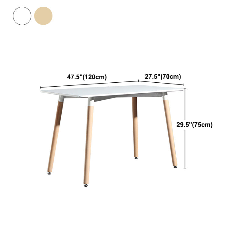 Industrial Style Dining Table MDF 4 Legs Dining Site Table for Dining Room Clearhalo ' dining_table' 'Dining Tables & Seating' 'Dining Tables' 'furn' 'furn_dining_table' 'Furniture' 'furniture_dining_table' 'Kitchen & Dining Furniture' 'kitchen&dining_furn' 'kitchen' 'kitchen_dining_table' 4556929