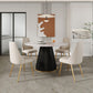 Round Sintered Stone Dining Table Traditional Luxury Dining Table for Home Clearhalo ' dining_table' 'Dining Tables & Seating' 'Dining Tables' 'furn' 'furn_dining_table' 'Furniture' 'furniture_dining_table' 'Kitchen & Dining Furniture' 'kitchen&dining_furn' 'kitchen' 'kitchen_dining_table' 4556940