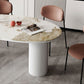 Sintered Stone Top Dining Table Oval Table with Metal Base and 3 Legs Clearhalo ' dining_table' 'Dining Tables & Seating' 'Dining Tables' 'furn' 'furn_dining_table' 'Furniture' 'furniture_dining_table' 'Kitchen & Dining Furniture' 'kitchen&dining_furn' 'kitchen' 'kitchen_dining_table' 4556951
