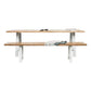 Rectangle Luxury Dining Table Double Pedestal Fixed Table with Solid Wood Clearhalo ' dining_table' 'Dining Tables & Seating' 'Dining Tables' 'furn' 'furn_dining_table' 'Furniture' 'furniture_dining_table' 'Kitchen & Dining Furniture' 'kitchen&dining_furn' 'kitchen' 'kitchen_dining_table' 4556994