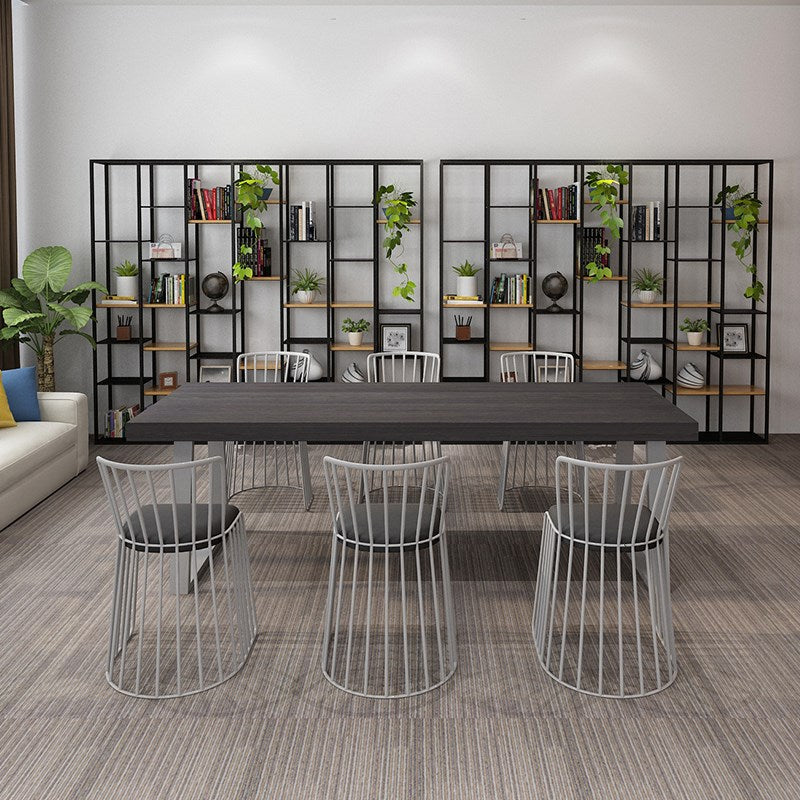 Traditional Luxury Dining Table Solid Wood Sled Base Dining Room Furniture Black 70.9"L x 31.5"W x 29.5"H Without Chairs Clearhalo ' dining_table' 'Dining Tables & Seating' 'Dining Tables' 'furn' 'furn_dining_table' 'Furniture' 'furniture_dining_table' 'Kitchen & Dining Furniture' 'kitchen&dining_furn' 'kitchen' 'kitchen_dining_table' 4557002