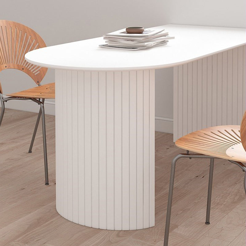 Sintered Stone Dining Table Simplicity Double Pedestal Table for Dining Room Clearhalo ' dining_table' 'Dining Tables & Seating' 'Dining Tables' 'furn' 'furn_dining_table' 'Furniture' 'furniture_dining_table' 'Kitchen & Dining Furniture' 'kitchen&dining_furn' 'kitchen' 'kitchen_dining_table' 4557058