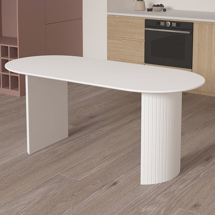Sintered Stone Dining Table Simplicity Double Pedestal Table for Dining Room Clearhalo ' dining_table' 'Dining Tables & Seating' 'Dining Tables' 'furn' 'furn_dining_table' 'Furniture' 'furniture_dining_table' 'Kitchen & Dining Furniture' 'kitchen&dining_furn' 'kitchen' 'kitchen_dining_table' 4557060