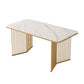Sintered Stone Dining Table Traditional Luxury Gold Frame Table White Without Chairs Clearhalo ' dining_table' 'Dining Tables & Seating' 'Dining Tables' 'furn' 'furn_dining_table' 'Furniture' 'furniture_dining_table' 'Kitchen & Dining Furniture' 'kitchen&dining_furn' 'kitchen' 'kitchen_dining_table' 4557074