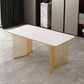 Sintered Stone Dining Table Traditional Luxury Gold Frame Table Clearhalo ' dining_table' 'Dining Tables & Seating' 'Dining Tables' 'furn' 'furn_dining_table' 'Furniture' 'furniture_dining_table' 'Kitchen & Dining Furniture' 'kitchen&dining_furn' 'kitchen' 'kitchen_dining_table' 4557079
