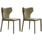 Contemporary Leather Dining Chair Metal Dining Armless Chair for Restaurant Use Coffee 2 Piece Set Clearhalo ' kitchen&dining_furn' 'Dining Chairs' 'Dining Tables & Seating' 'dining_chair' 'furn' 'furn_dining_chair' 'Furniture' 'furniture_dining_chair' 'Kitchen & Dining Furniture' 'kitchen' 4557090