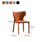 Contemporary Leather Dining Chair Metal Dining Armless Chair for Restaurant Use Clearhalo ' kitchen&dining_furn' 'Dining Chairs' 'Dining Tables & Seating' 'dining_chair' 'furn' 'furn_dining_chair' 'Furniture' 'furniture_dining_chair' 'Kitchen & Dining Furniture' 'kitchen' 4557101