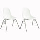 Metal Industrial Kitchen Dining Room Chair Solid Back Side Chair White Set of 2 Clearhalo ' kitchen&dining_furn' 'Dining Chairs' 'Dining Tables & Seating' 'dining_chair' 'Furniture' 'furniture_dining_chair' 'Kitchen & Dining Furniture' 'kitchen' 4557110