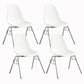 Metal Industrial Kitchen Dining Room Chair Solid Back Side Chair White Set of 4 Clearhalo ' kitchen&dining_furn' 'Dining Chairs' 'Dining Tables & Seating' 'dining_chair' 'Furniture' 'furniture_dining_chair' 'Kitchen & Dining Furniture' 'kitchen' 4557112