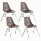 Metal Industrial Kitchen Dining Room Chair Solid Back Side Chair Coffee Set of 4 Clearhalo ' kitchen&dining_furn' 'Dining Chairs' 'Dining Tables & Seating' 'dining_chair' 'Furniture' 'furniture_dining_chair' 'Kitchen & Dining Furniture' 'kitchen' 4557118