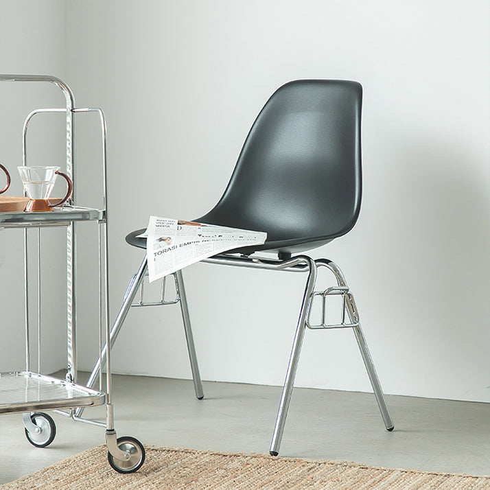 Metal Industrial Kitchen Dining Room Chair Solid Back Side Chair Clearhalo ' kitchen&dining_furn' 'Dining Chairs' 'Dining Tables & Seating' 'dining_chair' 'Furniture' 'furniture_dining_chair' 'Kitchen & Dining Furniture' 'kitchen' 4557122