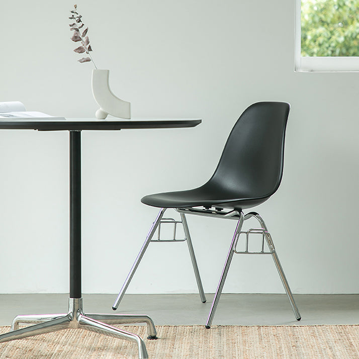 Metal Industrial Kitchen Dining Room Chair Solid Back Side Chair Clearhalo ' kitchen&dining_furn' 'Dining Chairs' 'Dining Tables & Seating' 'dining_chair' 'Furniture' 'furniture_dining_chair' 'Kitchen & Dining Furniture' 'kitchen' 4557124