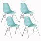 Metal Industrial Kitchen Dining Room Chair Solid Back Side Chair Gray-Green Set of 4 Clearhalo ' kitchen&dining_furn' 'Dining Chairs' 'Dining Tables & Seating' 'dining_chair' 'Furniture' 'furniture_dining_chair' 'Kitchen & Dining Furniture' 'kitchen' 4557130