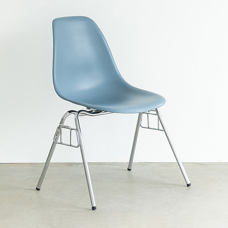 Metal Industrial Kitchen Dining Room Chair Solid Back Side Chair Gray-Blue 1 Piece Clearhalo ' kitchen&dining_furn' 'Dining Chairs' 'Dining Tables & Seating' 'dining_chair' 'Furniture' 'furniture_dining_chair' 'Kitchen & Dining Furniture' 'kitchen' 4557135