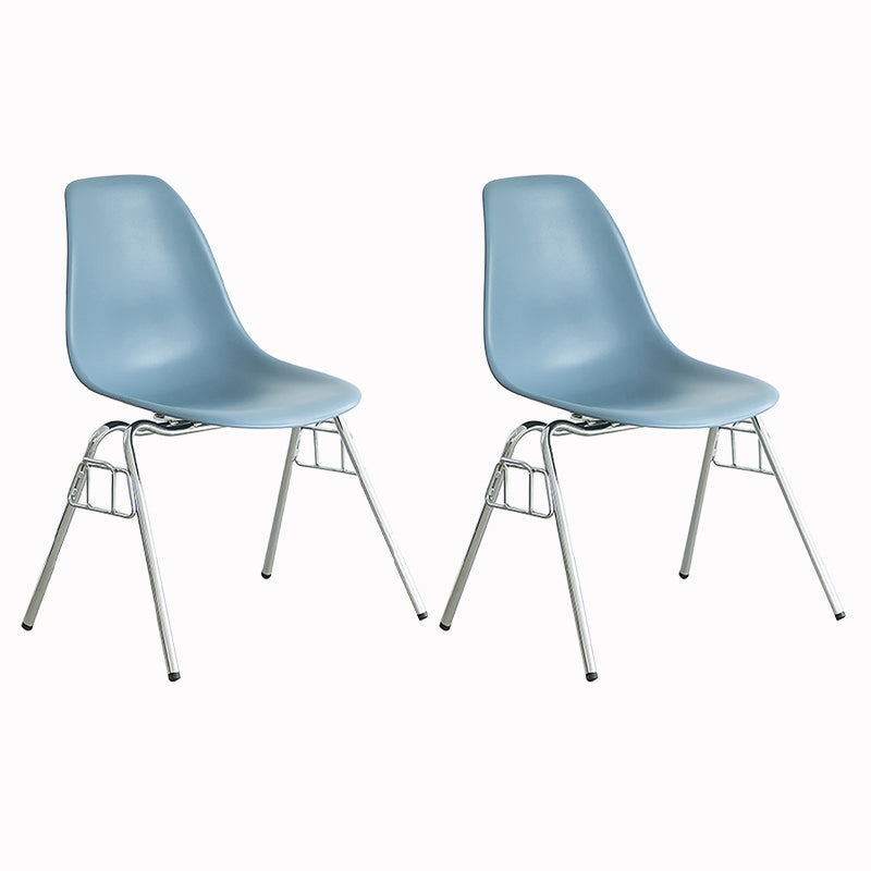 Metal Industrial Kitchen Dining Room Chair Solid Back Side Chair Gray-Blue Set of 2 Clearhalo ' kitchen&dining_furn' 'Dining Chairs' 'Dining Tables & Seating' 'dining_chair' 'Furniture' 'furniture_dining_chair' 'Kitchen & Dining Furniture' 'kitchen' 4557136