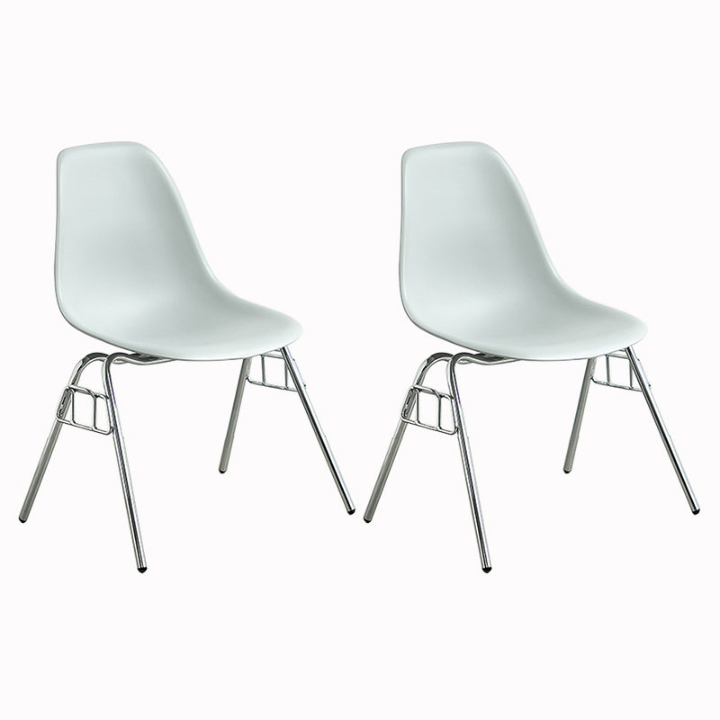 Metal Industrial Kitchen Dining Room Chair Solid Back Side Chair Light Gray Set of 2 Clearhalo ' kitchen&dining_furn' 'Dining Chairs' 'Dining Tables & Seating' 'dining_chair' 'Furniture' 'furniture_dining_chair' 'Kitchen & Dining Furniture' 'kitchen' 4557145
