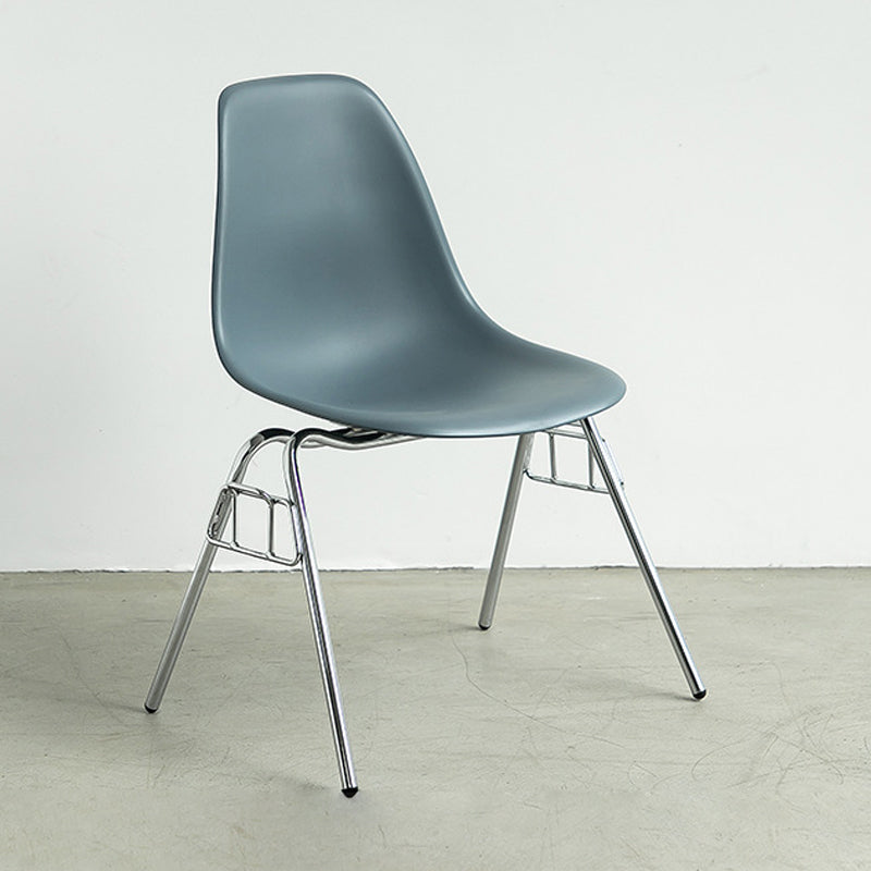 Metal Industrial Kitchen Dining Room Chair Solid Back Side Chair Dark Gray 1 Piece Clearhalo ' kitchen&dining_furn' 'Dining Chairs' 'Dining Tables & Seating' 'dining_chair' 'Furniture' 'furniture_dining_chair' 'Kitchen & Dining Furniture' 'kitchen' 4557153