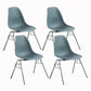 Metal Industrial Kitchen Dining Room Chair Solid Back Side Chair Dark Gray Set of 4 Clearhalo ' kitchen&dining_furn' 'Dining Chairs' 'Dining Tables & Seating' 'dining_chair' 'Furniture' 'furniture_dining_chair' 'Kitchen & Dining Furniture' 'kitchen' 4557155