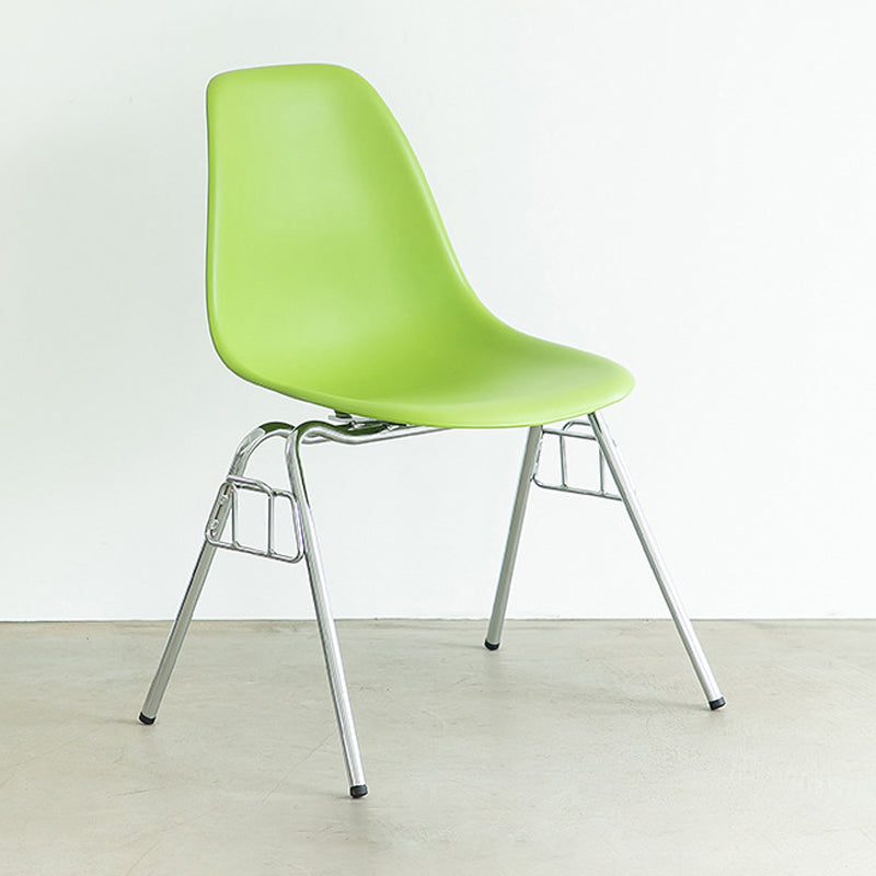 Metal Industrial Kitchen Dining Room Chair Solid Back Side Chair Green 1 Piece Clearhalo ' kitchen&dining_furn' 'Dining Chairs' 'Dining Tables & Seating' 'dining_chair' 'Furniture' 'furniture_dining_chair' 'Kitchen & Dining Furniture' 'kitchen' 4557162