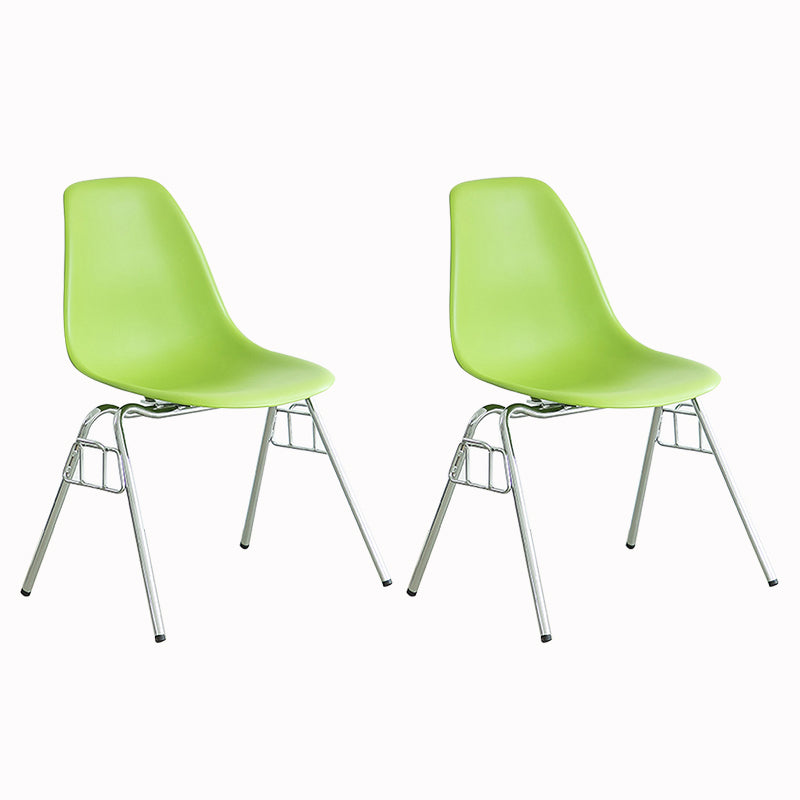 Metal Industrial Kitchen Dining Room Chair Solid Back Side Chair Green Set of 2 Clearhalo ' kitchen&dining_furn' 'Dining Chairs' 'Dining Tables & Seating' 'dining_chair' 'Furniture' 'furniture_dining_chair' 'Kitchen & Dining Furniture' 'kitchen' 4557163