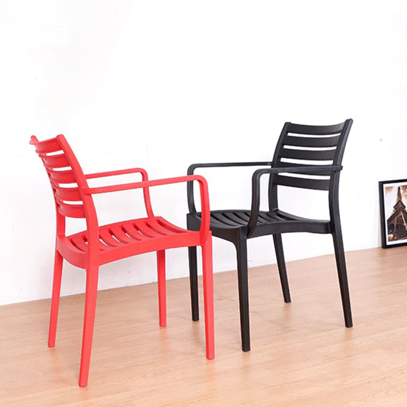 Contemporary Dining Chairs Dining Arm Side Chair with Plastic Legs Clearhalo ' kitchen&dining_furn' 'Dining Chairs' 'Dining Tables & Seating' 'dining_chair' 'furn' 'furn_dining_chair' 'Furniture' 'furniture_dining_chair' 'Kitchen & Dining Furniture' 'kitchen' 4557180