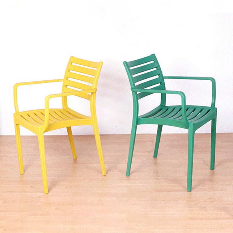 Contemporary Dining Chairs Dining Arm Side Chair with Plastic Legs Clearhalo ' kitchen&dining_furn' 'Dining Chairs' 'Dining Tables & Seating' 'dining_chair' 'furn' 'furn_dining_chair' 'Furniture' 'furniture_dining_chair' 'Kitchen & Dining Furniture' 'kitchen' 4557182