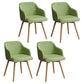 Contemporary Beech Solid Back Arm Chair Matte Finish Upholstered Dining Chair Green Natural Wood Set of 4 Clearhalo ' kitchen&dining_furn' 'Dining Chairs' 'Dining Tables & Seating' 'dining_chair' 'Furniture' 'furniture_dining_chair' 'Kitchen & Dining Furniture' 'kitchen' 4557234