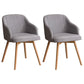 Contemporary Beech Solid Back Arm Chair Matte Finish Upholstered Dining Chair Light Gray Natural Wood Set of 2 Clearhalo ' kitchen&dining_furn' 'Dining Chairs' 'Dining Tables & Seating' 'dining_chair' 'Furniture' 'furniture_dining_chair' 'Kitchen & Dining Furniture' 'kitchen' 4557260