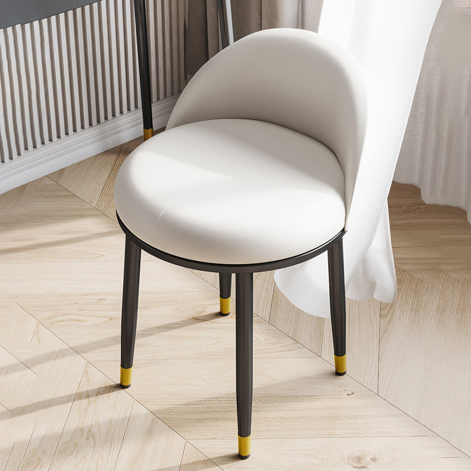 Nordic Design Armless Solid Back Chairs Upholstered Dining Chairs Clearhalo ' kitchen&dining_furn' 'Dining Chairs' 'Dining Tables & Seating' 'dining_chair' 'furn' 'furn_dining_chair' 'Furniture' 'furniture_dining_chair' 'Kitchen & Dining Furniture' 'kitchen' 4557263