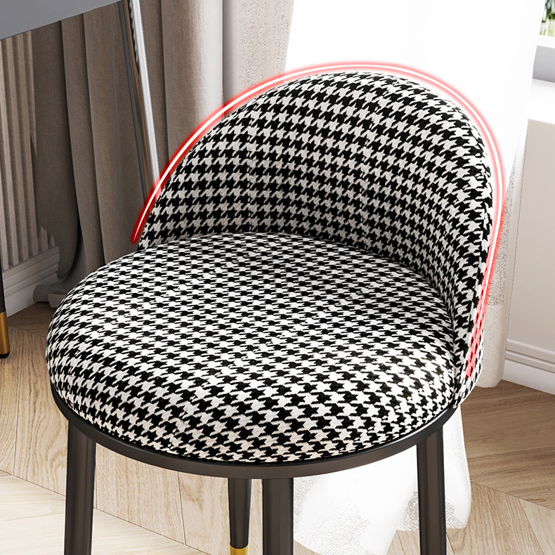 Nordic Design Armless Solid Back Chairs Upholstered Dining Chairs Clearhalo ' kitchen&dining_furn' 'Dining Chairs' 'Dining Tables & Seating' 'dining_chair' 'furn' 'furn_dining_chair' 'Furniture' 'furniture_dining_chair' 'Kitchen & Dining Furniture' 'kitchen' 4557273