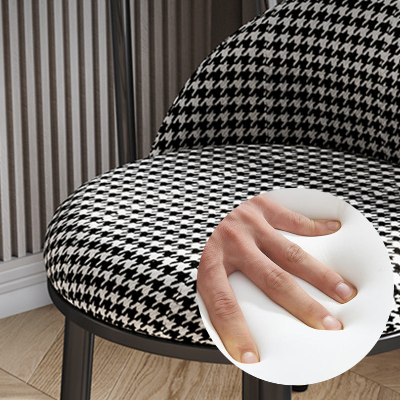 Nordic Design Armless Solid Back Chairs Upholstered Dining Chairs Clearhalo ' kitchen&dining_furn' 'Dining Chairs' 'Dining Tables & Seating' 'dining_chair' 'furn' 'furn_dining_chair' 'Furniture' 'furniture_dining_chair' 'Kitchen & Dining Furniture' 'kitchen' 4557275