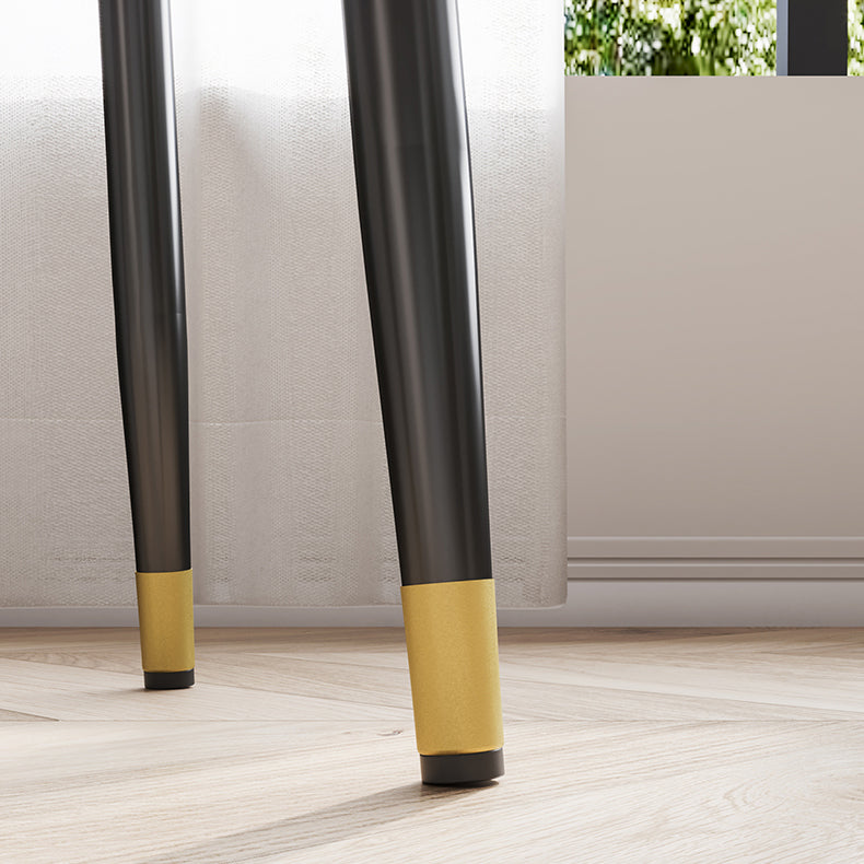 Nordic Design Armless Solid Back Chairs Upholstered Dining Chairs Clearhalo ' kitchen&dining_furn' 'Dining Chairs' 'Dining Tables & Seating' 'dining_chair' 'furn' 'furn_dining_chair' 'Furniture' 'furniture_dining_chair' 'Kitchen & Dining Furniture' 'kitchen' 4557277