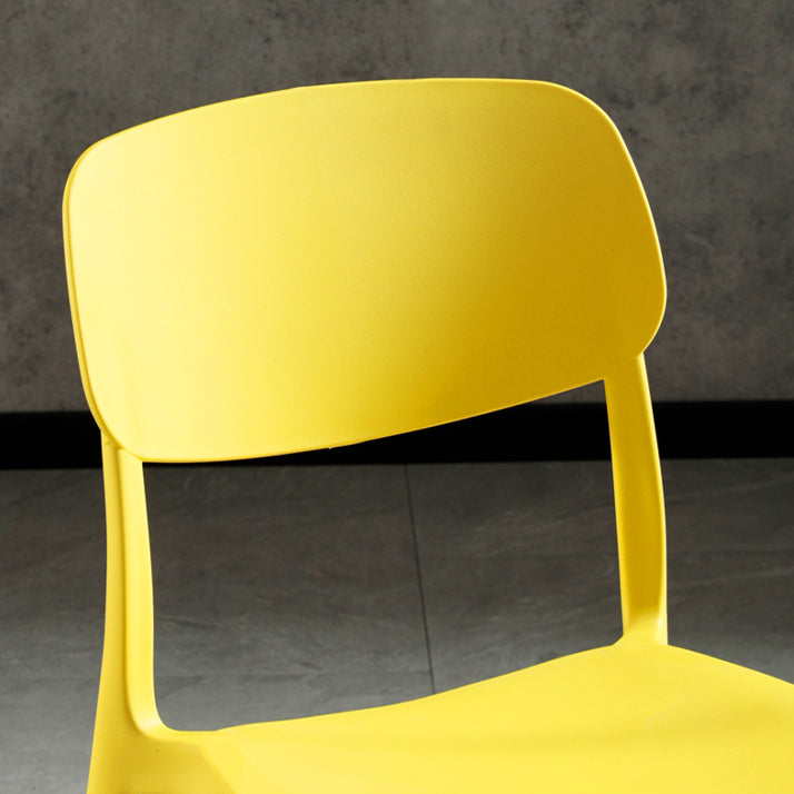 Modern Dining and Accent Chairs Indoor-Outdoor Plastic Open Back Armless Chair Clearhalo ' kitchen&dining_furn' 'Dining Chairs' 'Dining Tables & Seating' 'dining_chair' 'furn' 'furn_dining_chair' 'Furniture' 'furniture_dining_chair' 'Kitchen & Dining Furniture' 'kitchen' 4557301